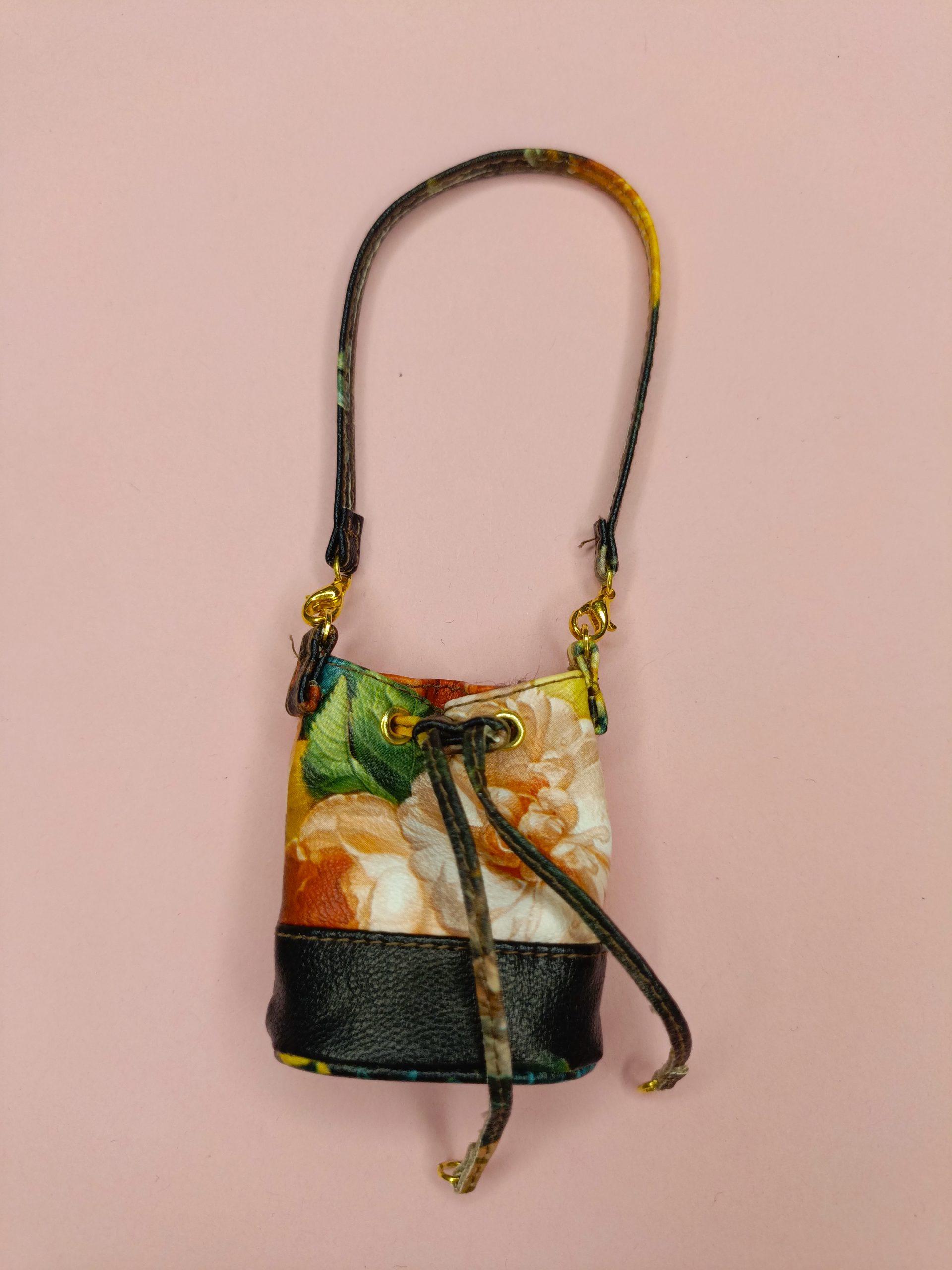 S-001-03 Сумка с цветочным принтом для кукол типа Барби, Fashion Royalty (FR2) 29 см