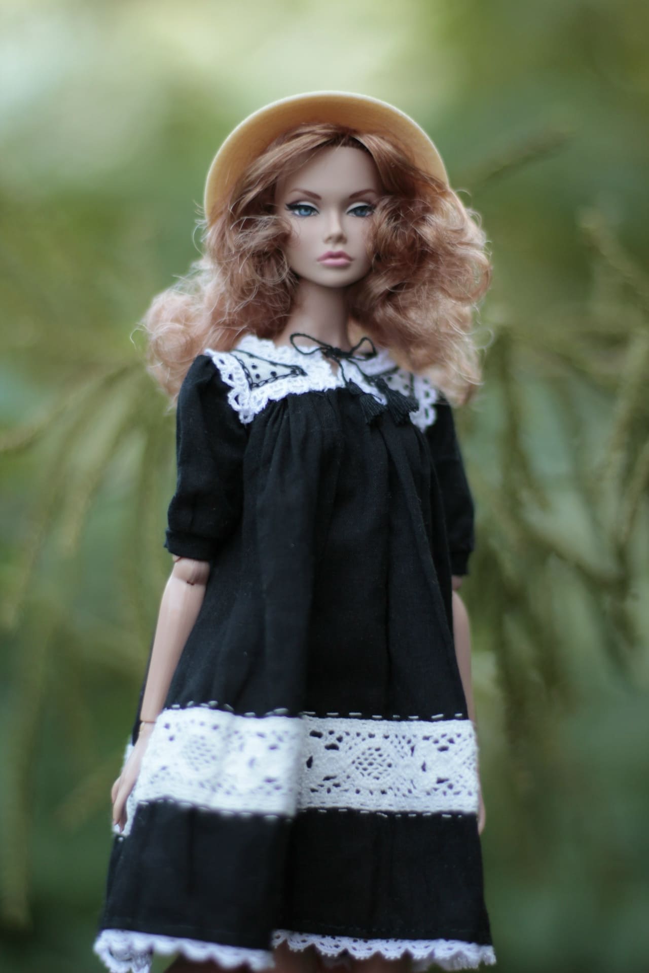 Платье "Хана" (цветок красоты) с ручной вышивкой одежда для кукол типа Poppy Parker, Momoko, Барби 29 см