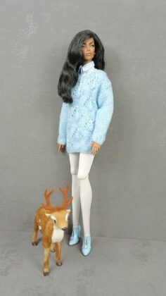 Свитер "Морозное утро" для кукол типа Fashion Royalty 16" (40 см)