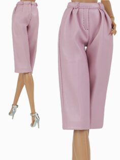 FA-030-32 Бермуды из искусственной кожи РОЗОВЫЕ одежда для кукол 29 см типа Fashion Royalty
