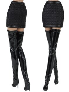 FA-053-20 Юбка мини текстильная для куклы типа Fashion Royalty 29 см