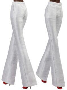 FA-030-48 Брюки клёш белоснежные одежда для кукол Fashion Royalty 29 см