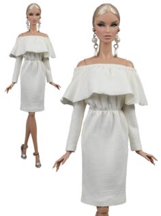FA-042-02 Платье с пелериной одежда для кукол типа Барби, Poppy Parker, Fashion Royalty 29 см