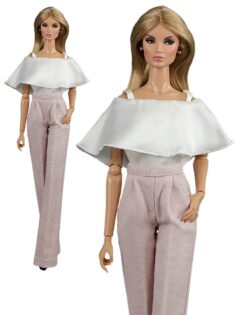 FA-059-05 Топ с воланом "Взбитые сливки" одежда для кукол 29 см типа Fashion Royalty, NuFace