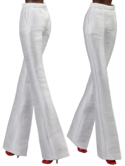 FA-030-48 Брюки клёш белоснежные одежда для кукол Fashion Royalty 29 см