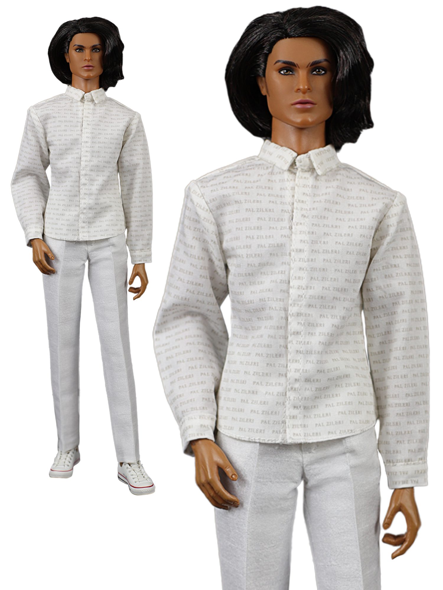 FA-037M-21 Хлопковая рубашка для кукол Fashion Royalty Homme и Monarch