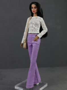 FA-055-06 Свитшот ажурный одежда для кукол 29 см типа Барби , Fashion Royalty