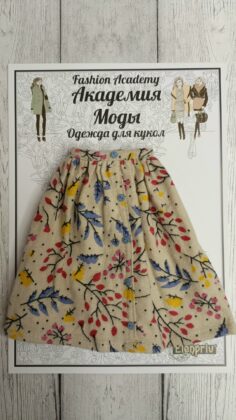 FA-053-30 Юбка "Морозное утро" для куклы типа Fashion Royalty, Барби, Поппи Паркер 29 см